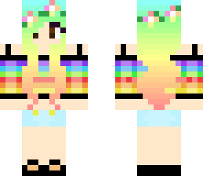 rainbow summer girl