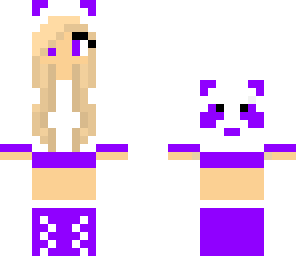 purple panda girl