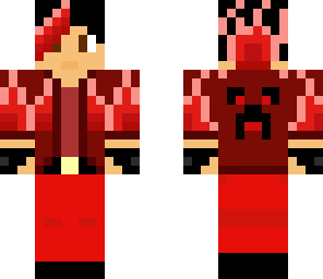 red flame person