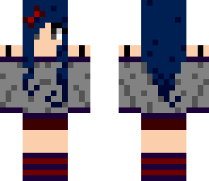 blue haired girl