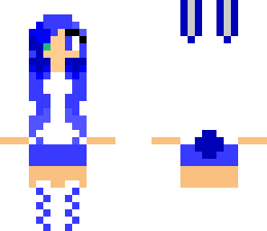 cute blue bunny girl