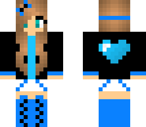 blue heart girl