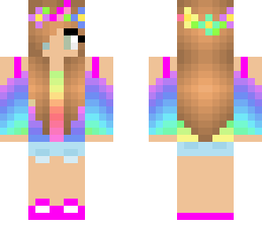 rainbow flower girl
