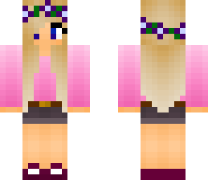 pink flower girl