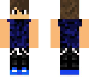 blue camo muscle shirt
