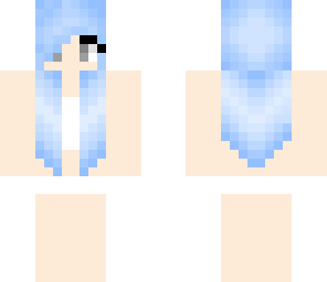 light blue hair skin base