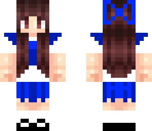 blue japanese schoolgirl