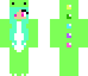 green dino girl