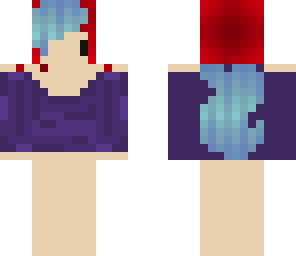shaded red hair girl base