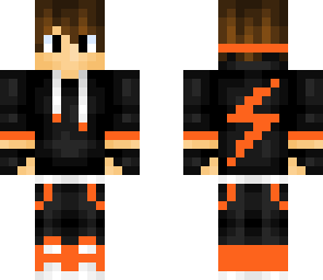 orange lighting boy