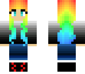 rainbow hair edit