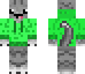 derp cat in a green sweater