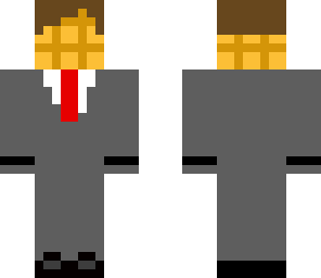 waffle in a suit