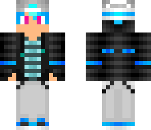 blue fire hair boy