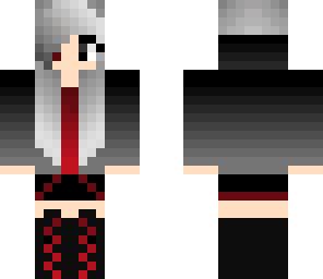 grey and red girl