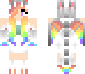 rainbow girl dragon