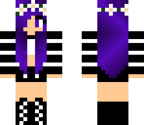 purple cute girl