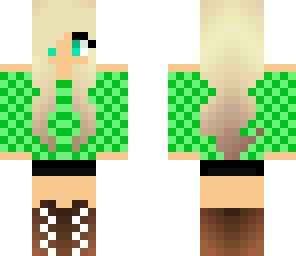 lime green girl