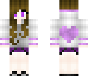 purple hoodie girl