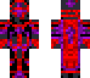 red and purple warrior