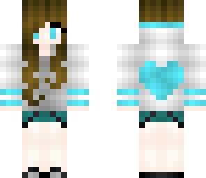 blue hoodie girl