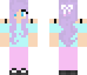 pastel colored girl