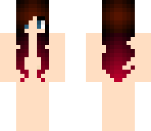 red-dyed hair - female base