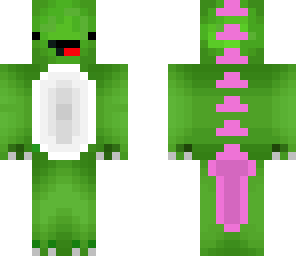 pink dewrpy dinoosaur
