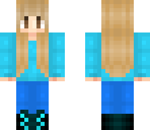 basic blue girl