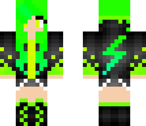 green gamer girl