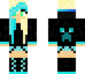 blue haired girl