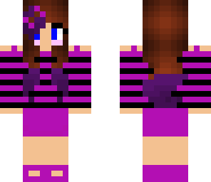 purple and black girl