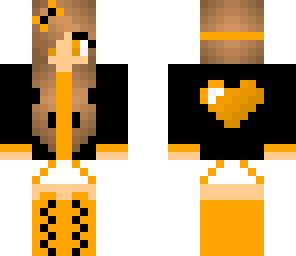 orange heart girl
