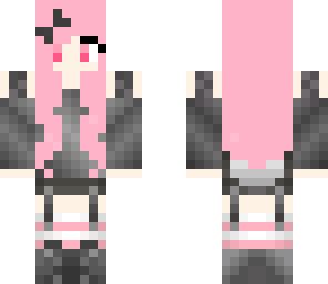 pink headed cute girl