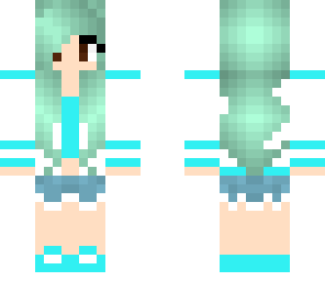 fixed wip - cute aqua girl