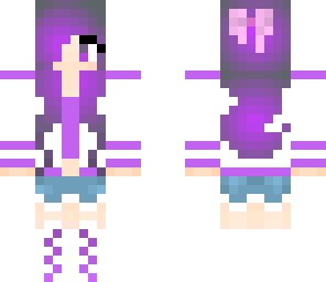 cute purple girl 