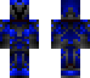 dark knight in blue armor