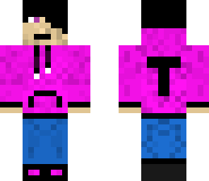 pink hoodie