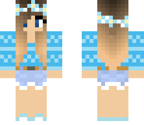 blue flower crown