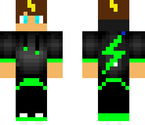 green lightning guy with yellow lightning hair