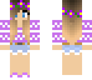 purple flower girl