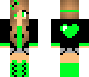 cute girl green