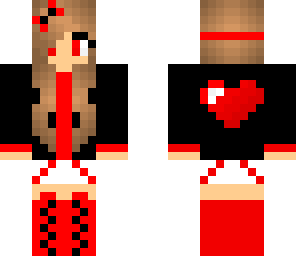 red heart girl
