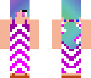 purple ombre dress girl