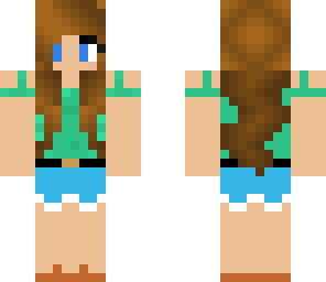 simple mint girl template