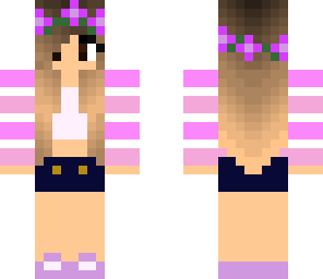 purple flower girl