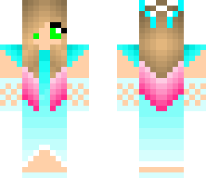 cute blue bow girl