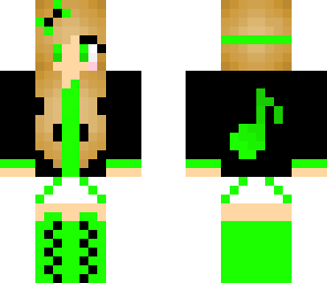 avabear green music girl
