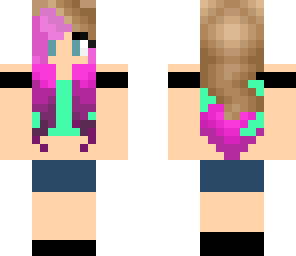 pink haird teen