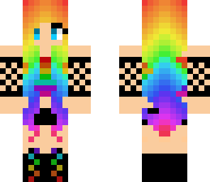 cool rainbow girl